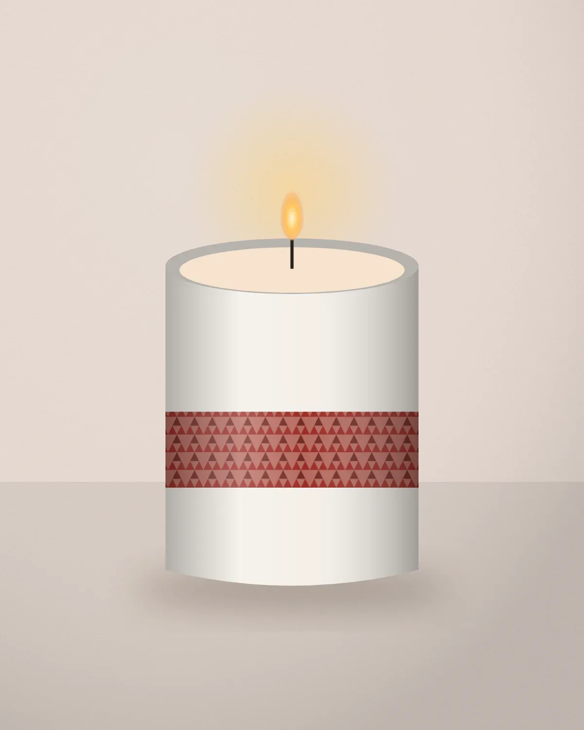 Saffron Rose Candle