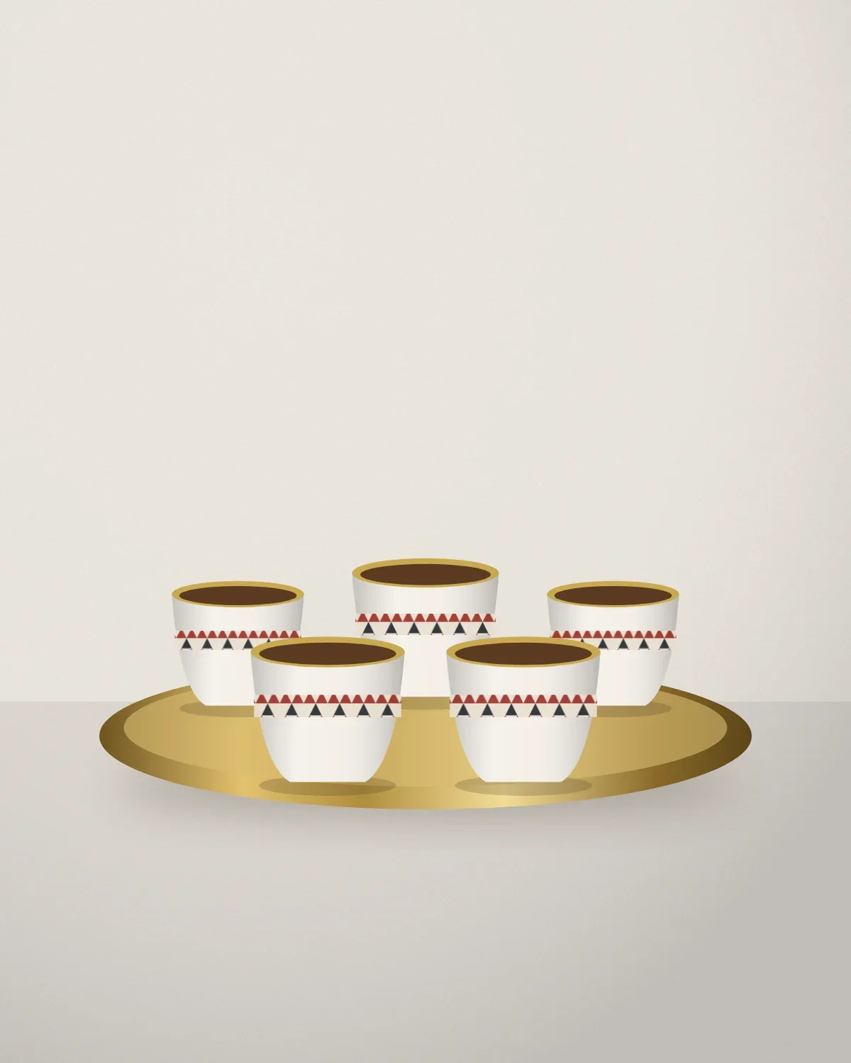 Gahwa Cups, Set of 6